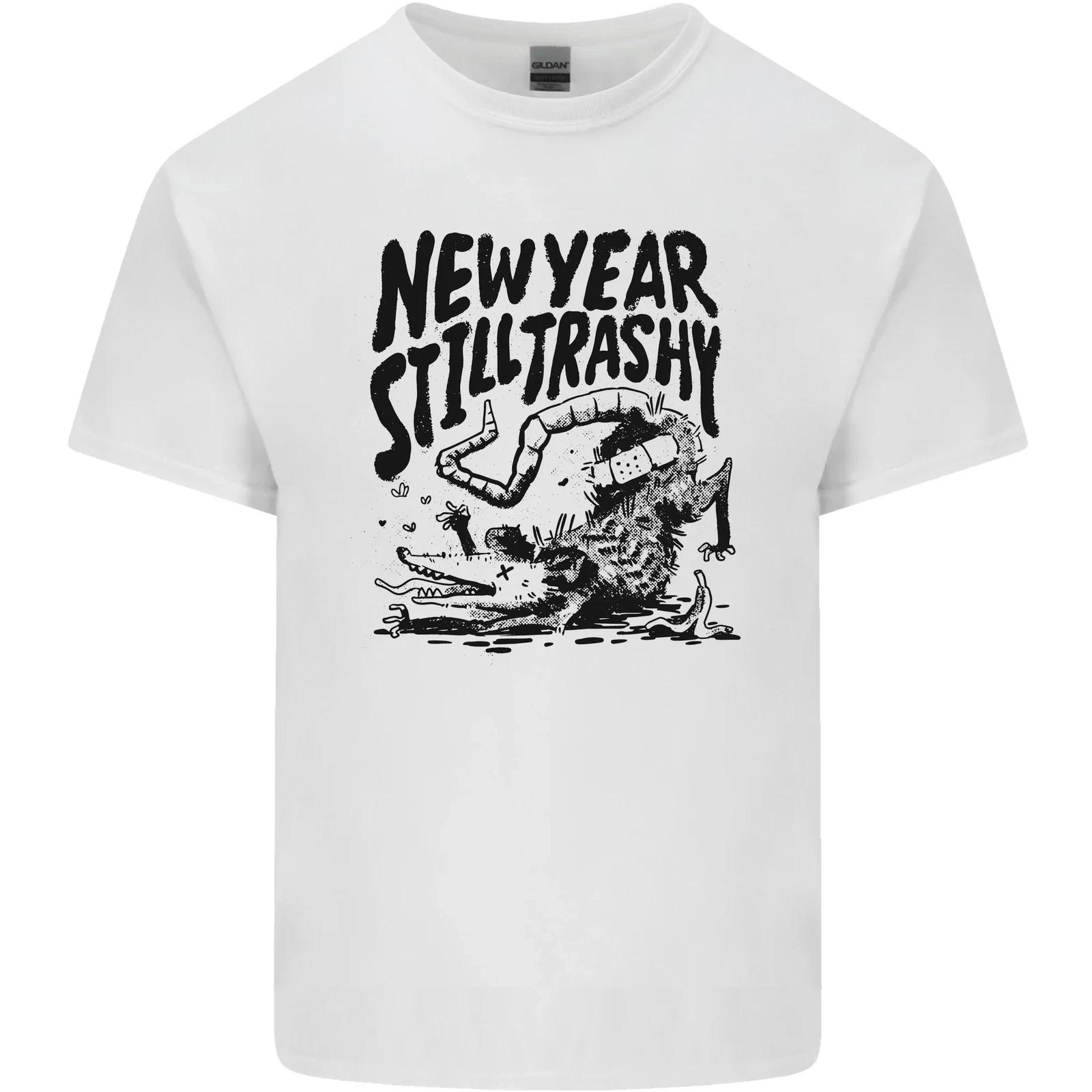 Happy New Year Still Trashy Possum Kids T-Shirt Childrens M