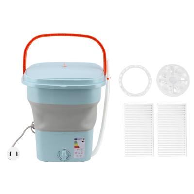 Machine à laver portable 16L avec fonction d'essorage doux Tuyau de vidange 65W Lave-linge portable entièrement automatique