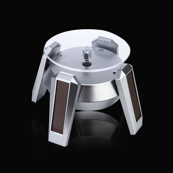 Airship UFO Rotating Display Stand 360 Degrees Solar Dual Use Automatic Turntable for Showcase