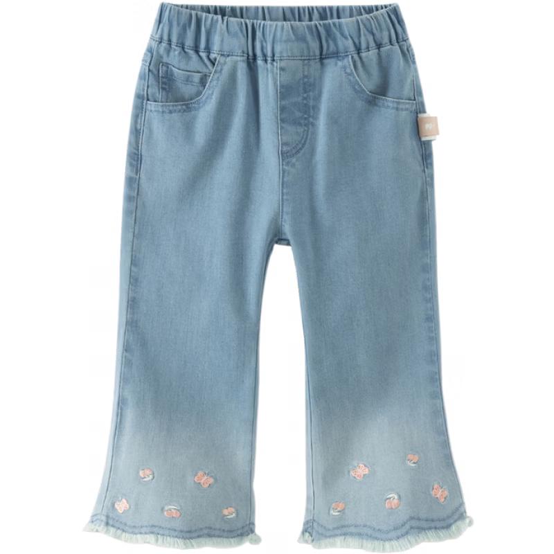 DAVE&BELLA Girls' Cropped Flared Jeans