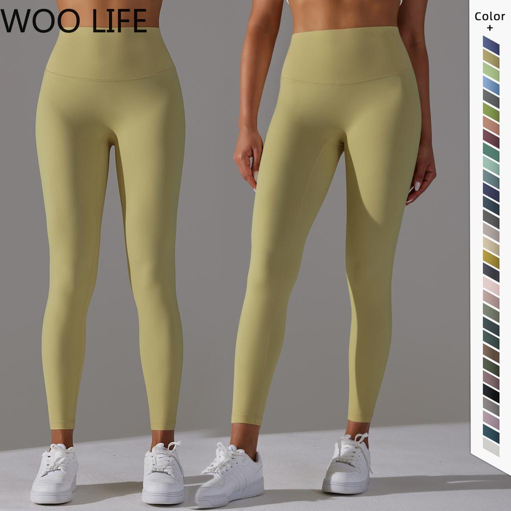 Women No Front Seam Leggings Brushed Naked Feel High Waisted Tummy Control Booty Lifting Workout Yoga Pants