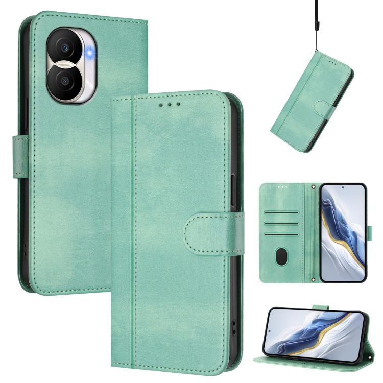 Linien-Spleißschnalle Retro Leder Handyhülle