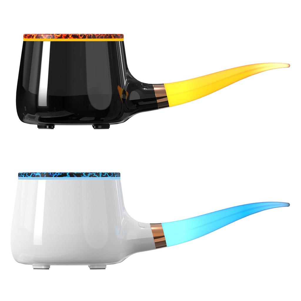 Aromatherapy Pipe Essential Diffuser w/  Night Light Essential Oil Aromatherapy Humidifier Smoke Ring Humidifier for Home Office