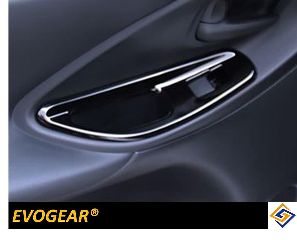 EVOGEAR Window Switch Cover Panel for Toyota Yaris Cross Compatible/Replacement (Piano Black)