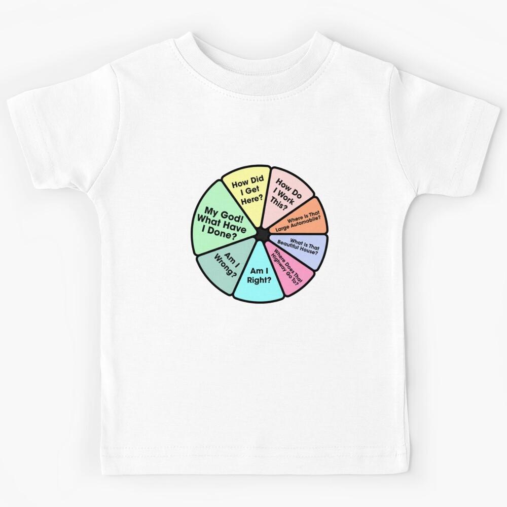 You May Ask Yourself ? Once In A Lifetime Pie Chart Kids T-Shirt 130