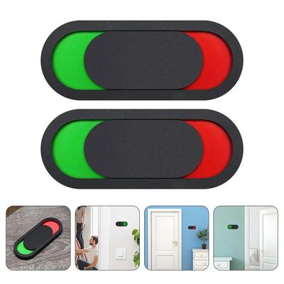 Cartello Scorrevole Porta WC Aperta Libera Occupata 10*4cm Indicatore Bagno Casa