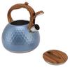 3 Liter Whistling Tea Kettle Stainless Steel Teapot with Handle For Induction Stove Electric Ceramic Stove Flash Blue
