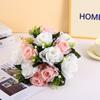 Elegant Polyester Fabric Artificial Rose Flower Simulation Hand Holding Flower Ball Simulation Flowers Home Party