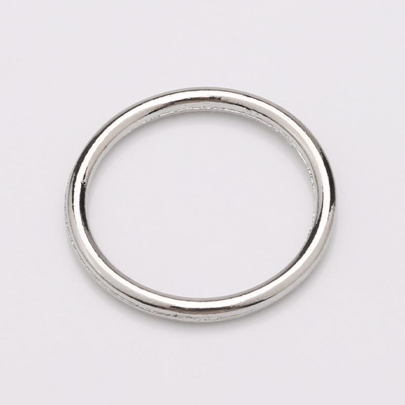 Rubber-Coated Alloy Bra and Swimsuit Strap Adjustment Buckles with O-Ring.
