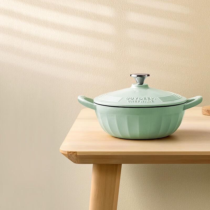 

Buydeem 24cm Cast Iron Enamel Casserole Pot