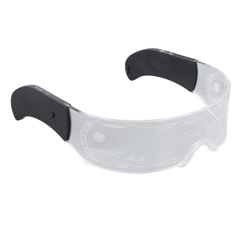 LED Visirglasögon 7 Färger 4 Lägen Lysande Glasögon för Cosplay Bar Festival Fest Konsert