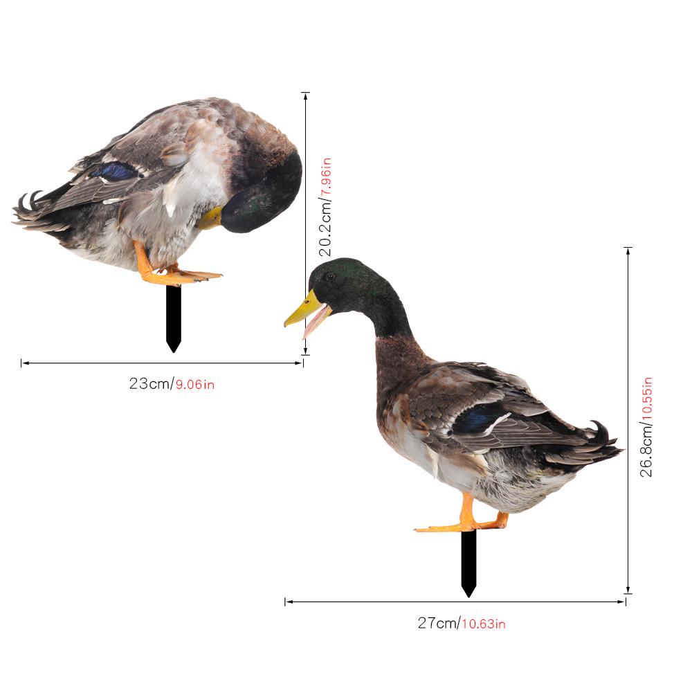 YKLU069-256 3D Rooster, Hen, Duck & Pig Outdoor Garden Decoration Plug