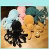 Niedliches Oktopus-Plüschtier für Kinder Weich und kuschelig 8-beiniges Stofftier in mehreren Farben