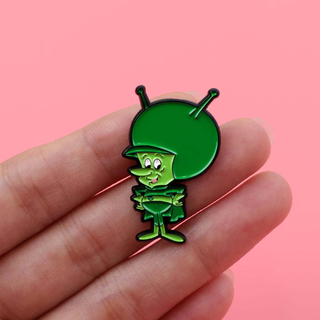 Funny Alien Enamel Pins Cartoon Women's Brooches Men Lapel Pins Badge on Backpack Costume Accessories Anime Jewelry Kids Gifts