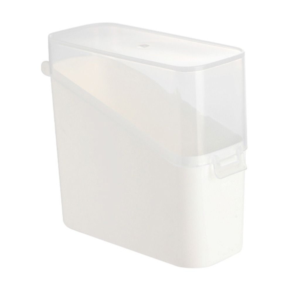 

Plastic Cheese Slices Organizer Flip-top Tea Bag Organizer Food Storage Box for Kitchen белый