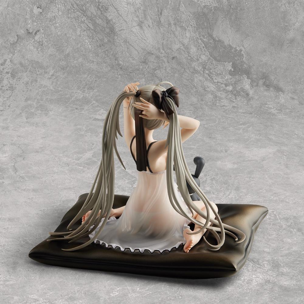 Game Anime Kasugano Sora action figures sitting pose Kasugano Sora figurine pajamas PVC model desk decoration birthday gift 14CM