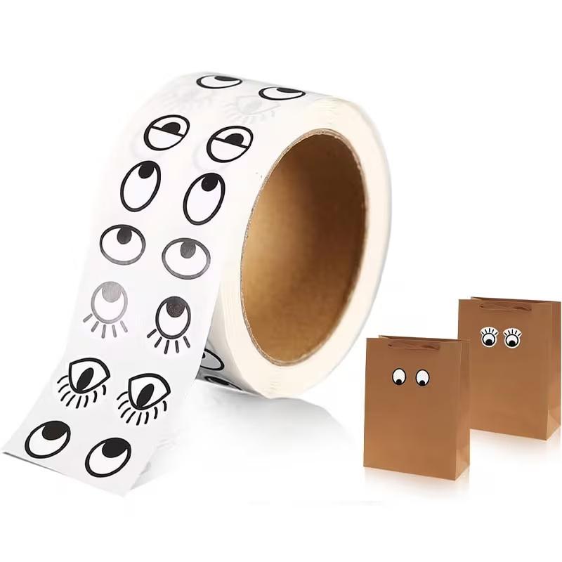 1000 Pezzi/Rotolo Adesivi Occhi Autoadesivi Mini Adesivo a Forma di Occhio Per Artigianato Fai-da-te, Decorazioni per Feste Decorazioni per la Casa Materiale Scolastico