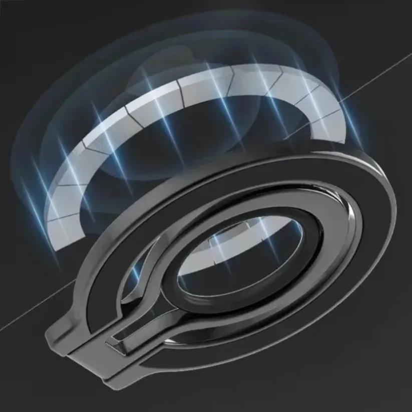 For Magsafe iPhone 16 15 14 13 12 Pro Mobile Phone Finger Ring Magnetic Holder Grip Strong Magnet Bracket 360° Rotation Stand