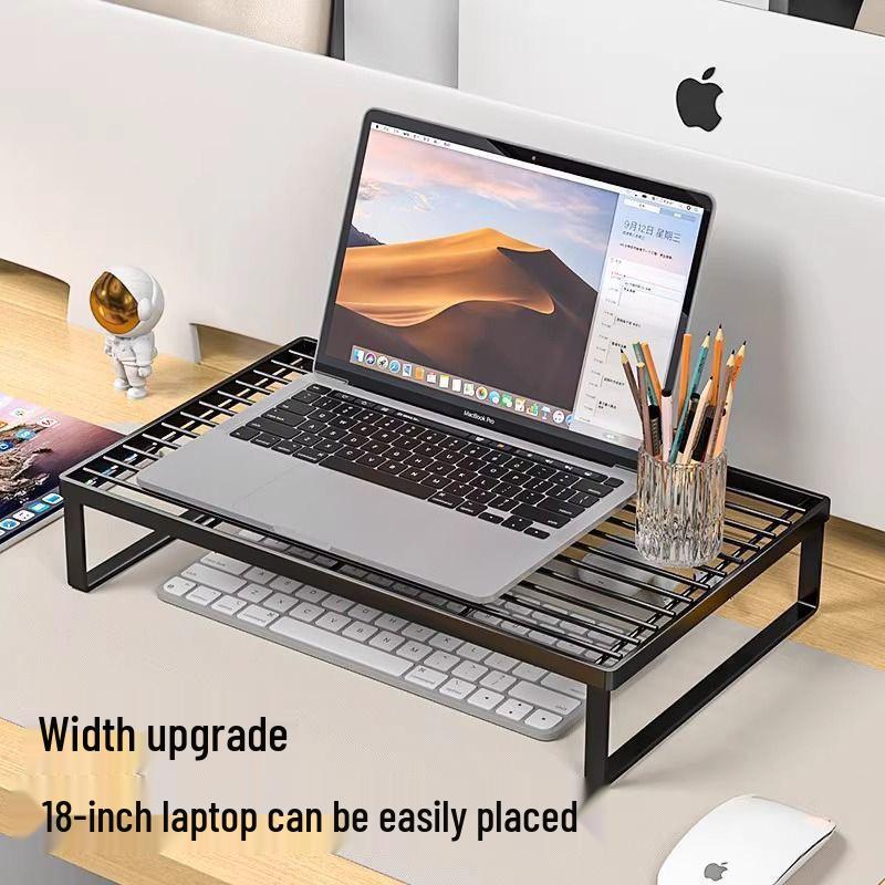 Bold Desktop Storage and Notebook Cooling Stand with Keyboard Tray