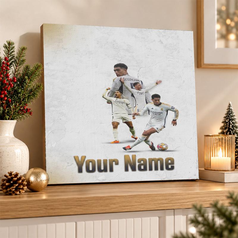 Jude Bellingham Custom Name Text 5D Diamond Painting Kit DIY Full Drill Diamond Art Decoration