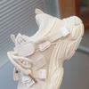 Spring Kids Sneakers Soft Sole Princess Shoes Lightweight White Shoes Fashion Dad Shoes Girls Outdoor Running Shoes