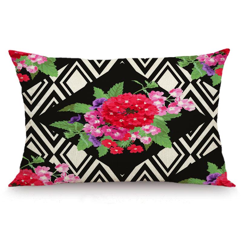 XUNYU 30X50cm/40x60cm Cushion Cover Cartoon Flower Pillow Cases Decorative Throw Pillow Cover for Sofa Bedroom JX033