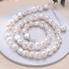 HENGSHENG Classic Baroque 925 Silver Freshwater 8-9mm White Pearl Necklace Fine Trendy Jewelry Gift for Women Girls