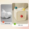 Hållare för toalettpappersrulle Box Skrivbordshållare för pappershanddukar Horisontell Vertikal Placering Pappershandduksdispenser för Kök Badrum Vardagsrum