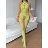 Sexy Lace Sheer Bodystocking for Women Open Crotch Lingerie Set with Suspender Detail and Floral Design 7 Tempting Styles