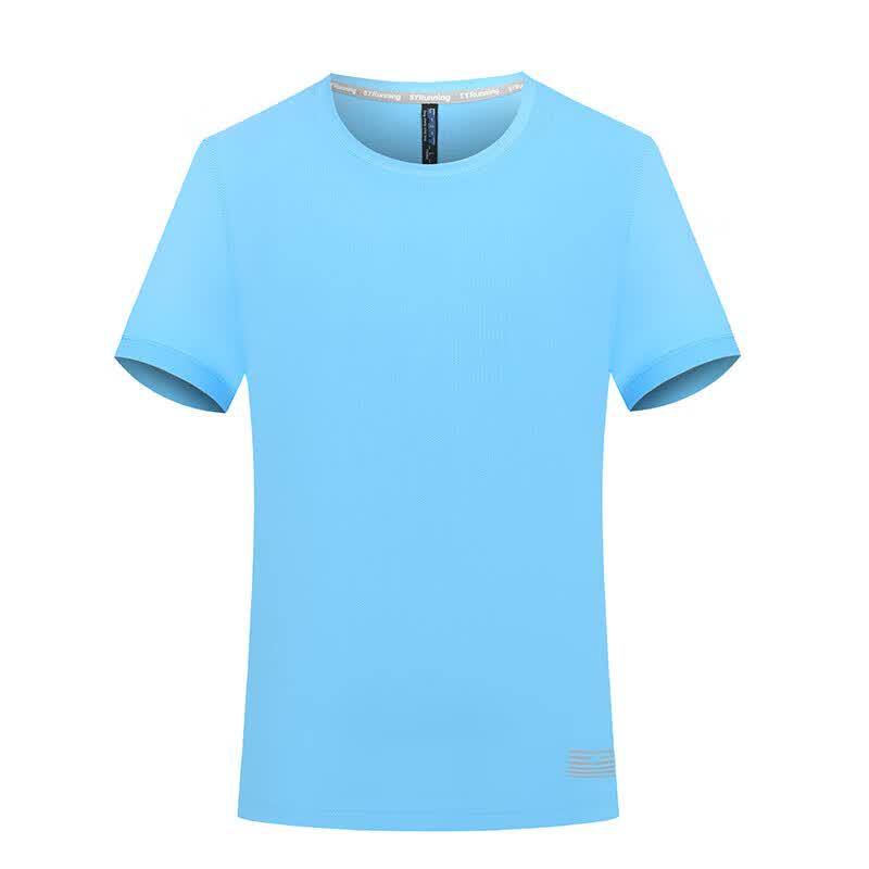 Neboocen 10512 Solid Color Round Neck T-Shirt 4XL