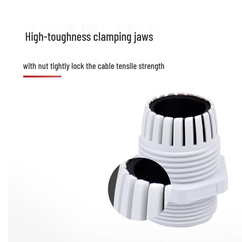 Anjiebao PG16 Extended PA Waterproof Cable Gland (20-Pack)