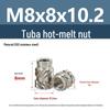 Stainless Steel Pre-embedded Injection Molding Knurled Nut M2M3M4