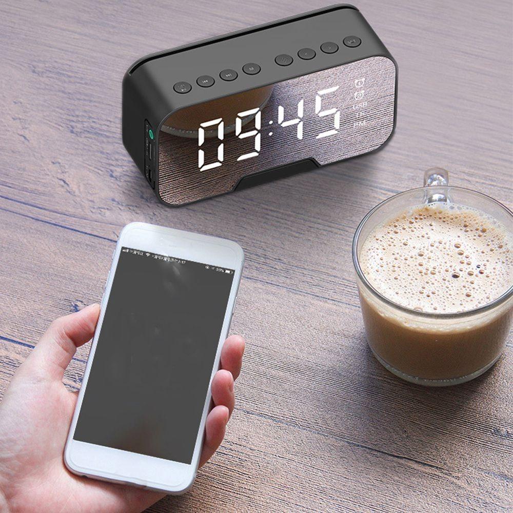 Large LED Screen Display Alarm Clock Bluetooth Bluetooth Speaker Desktop Clocks  Students