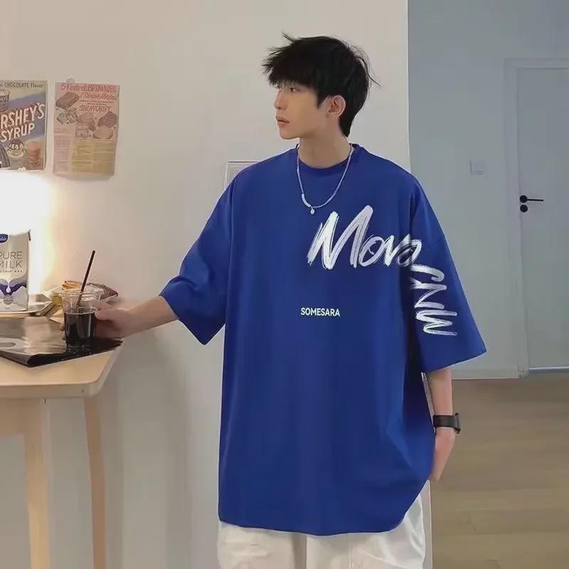 

Summer Men’s Trendy Loose Fit Short-Sleeve T-Shirt 5XL
