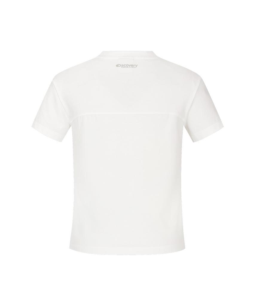 DISCOVERY EXPEDITION Women'S Slim Crop Short Sleeve T-Shirt (White)