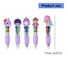 Multicolored Ballpoint Pen 4-Color-in-1 Writing Pens Retractable Ballpoint Pens for Note Taking Journaling