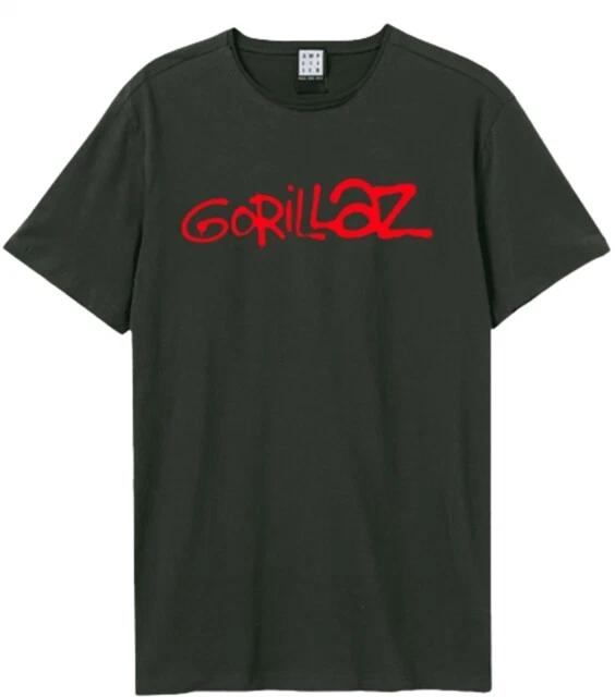 Gorillaz - Logo Amplified Vintage Charcoal T Shirt XL