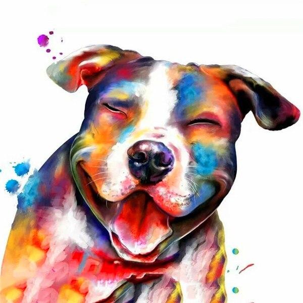 5D DIY Diamond Painting New Animal Diamond Embroidery Cross Stitch Dog Pictures Of Rhinestones Mosaic Home Decor