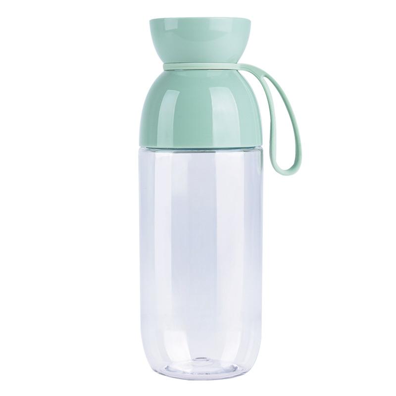 

Летняя чайная чашка Trtian, удобная и простая портативная чашка с холодной пузырьковой водой 530ml зелёный