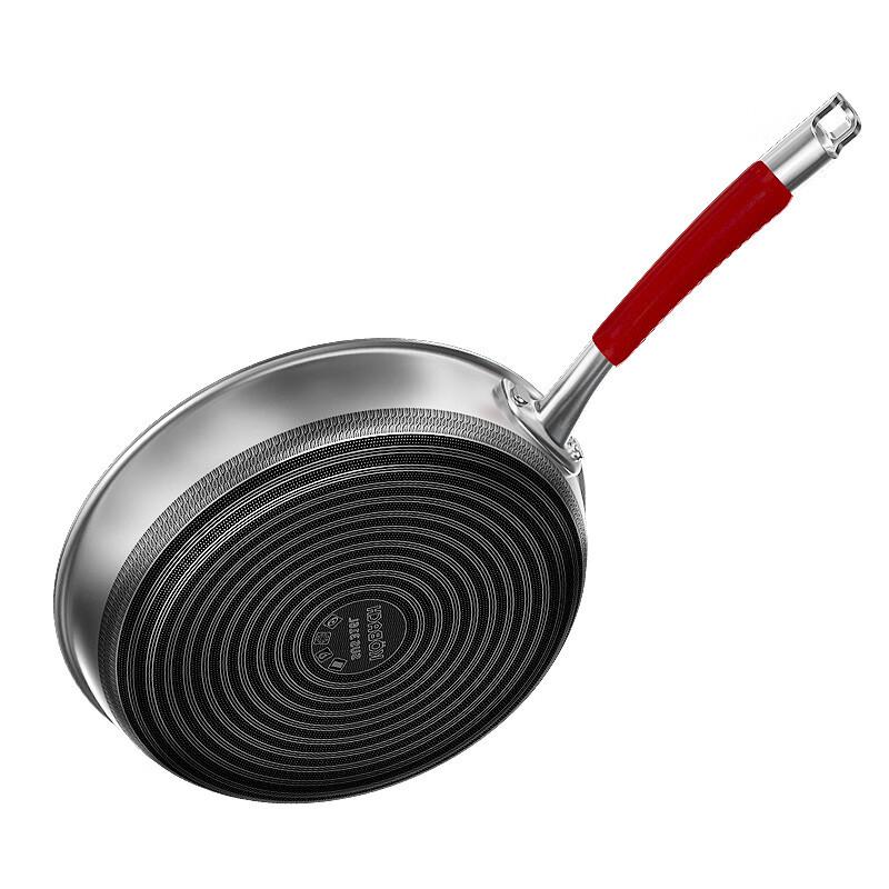 KOMBHACH 316 Stainless Steel Deep Frying Pan with Spatula