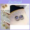 Elegant Korean Minimalist Textured Matte Gold Round Ball Earrings For Women