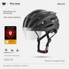 Bicycle Helmet with Color-Changing Goggles, Unisex One-Piece Mountain and Road Bike Safety Helmet Accessories
