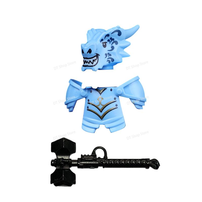 QQ04-7 Dragon Knights Heavy armor Bricks Assemble Building Blocks Action Figures accessories bricks Model Toys Christmas Gifts