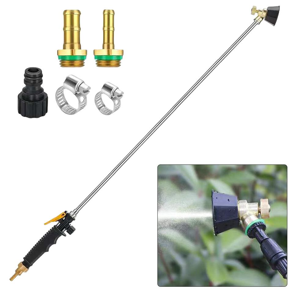 High Output Nozzle Adjustable Spray Wand Brass Barb Connectors Efficient Watering Tool Efficient Watering 146cm