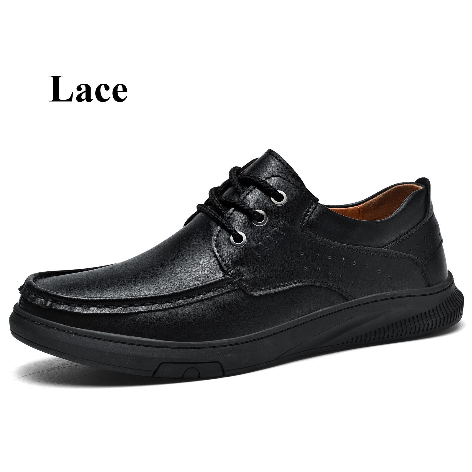 

Spring and Summer Casual Men s Shoes One Foot Stirrup Comfortable Leather Loafers Outdoor Driving Work Shoes 48