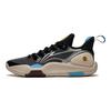 Li Ning Flash 9 Comfortabel Veelzijdig Duurzaam Ademend Laag Uitgesneden Basketbalschoenen Heren sneaker Zwart Zilver ABPT001-3