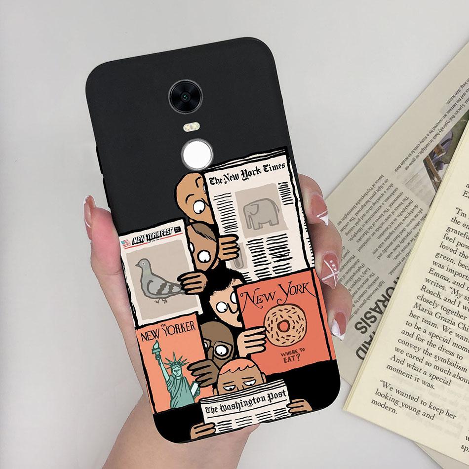 Cute Cartoon Case For Xiaomi Redmi 5 Plus Case Soft Painted Matte Silicone Back Cover For Redmi5 Plus Redmi 5+ Phone Cases Funda