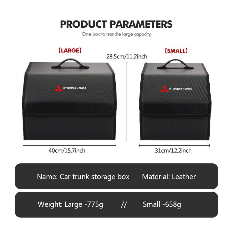 For Mitsubishi Car Trunk Organizer Box Tailbox Stowing Tidying Storage Bag Lancer ASX Pajero Mirage Attrage Xpander Outlander