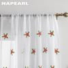 1PC NAPEARL Christmas Style Sheer Curtains Exquisite Embroidered Tulle Curtains for Living Room Bedroom Balcony Window Home Decor