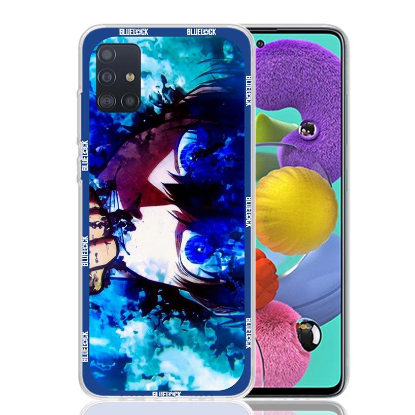 Japan Anime Blue Lock Phone Case for Samsung Galaxy A52 A51 A50S A12 A22 A32 A72 A10S A30S A31 A71 Note 20 Ultra 10 Plus S10 Gal